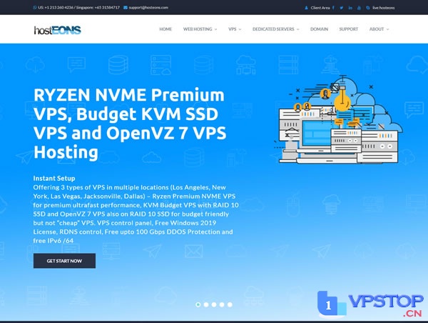 HostEONS：美国/法国/德国VPS，双倍IP或双倍硬盘+流量，1G/10Gbps带宽，$21/年起