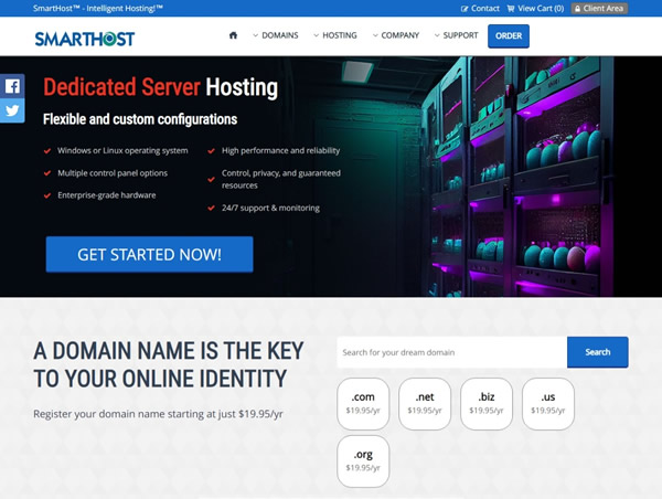 SmartHost：#黑五# $4.95/月，4核/8G内存/40GB NVMe/2TB月流量，美国/加拿大/英国/荷兰共29个机房可选