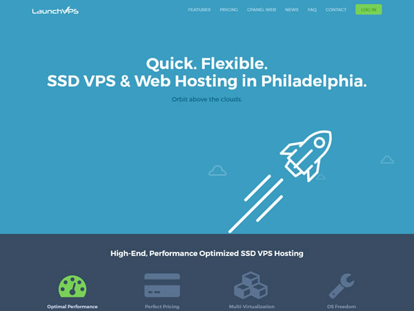 LaunchVPS：#黑五# 全场6折，KVM VPS月付2.57美元起，美国虚拟主机$3.77/季度起，，Cpanel面板