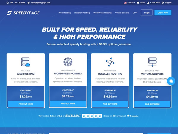 speedypage：美国高性能VPS，$4.83起，AMD Ryzen 7950X+DDR5+Gen4 NVMe