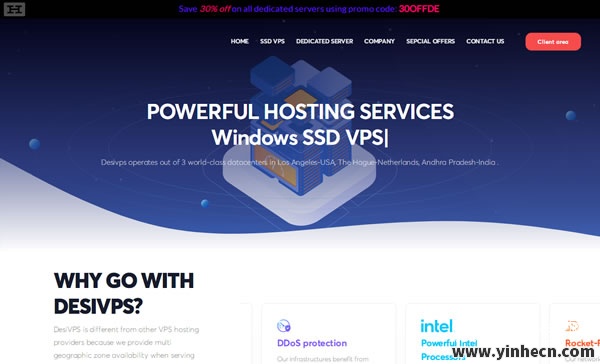desivps：新增NVMe系列VPS，$20/年起，美国洛杉矶机房，1核/1G内存/10g NVMe/1.5T流量/1G大带宽