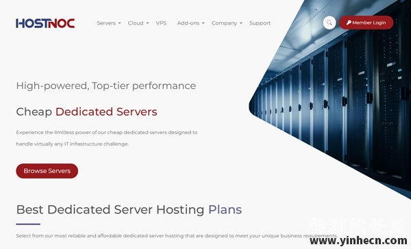 hostnoc：美国大流量服务器，$39.99/月，E3-1230v2/16g内存/1T硬盘/100T月流量