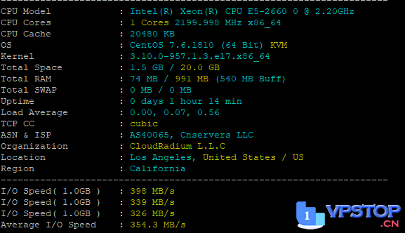 OneTechCloud（易科云）：CERA机房+cn2+高防VPS测评